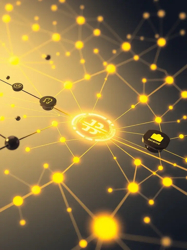 An image depicting the Venus Protocol interface, emphasizing its lending and borrowing functionalities, with visual cues representing security, stability, and seamless integration within the BNB Chain.